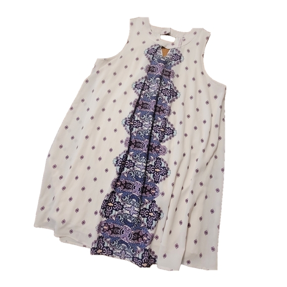 Xhilaration Sleeveless Dress White, Purple - XXL - Picture 3 of 10